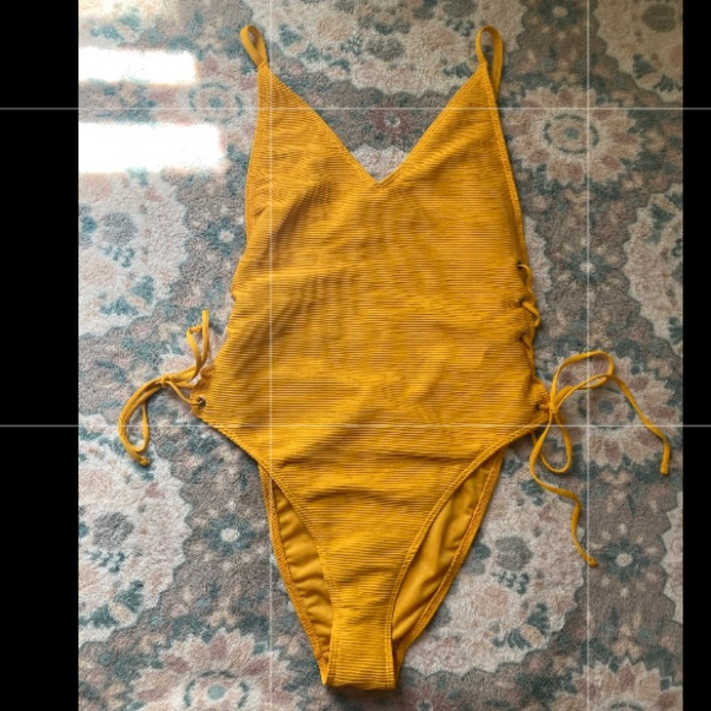 Yellow TopShop One Piece Bikini